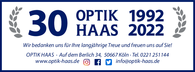 30 Jahre Optik Haas